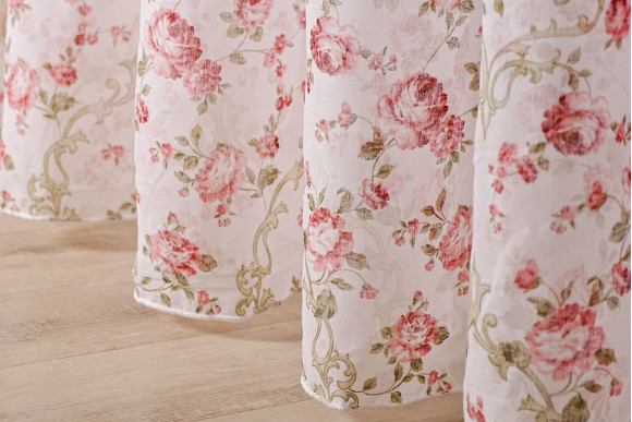 Тюль батист Прованс TB-8779 червоний