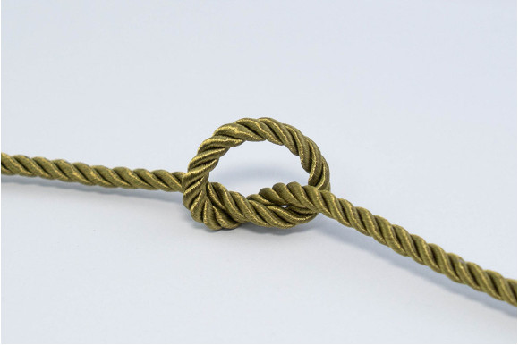 Шнур декоративний оливковий 5 мм