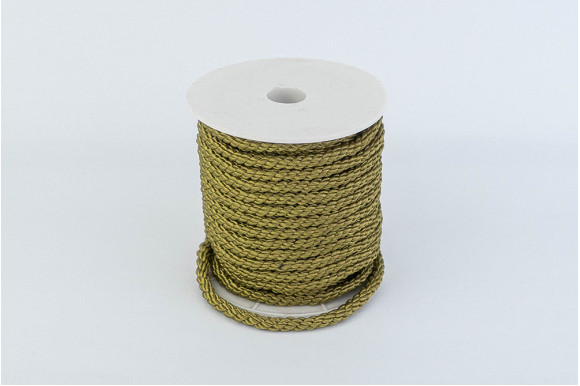 Шнур декоративний оливковий 5 мм