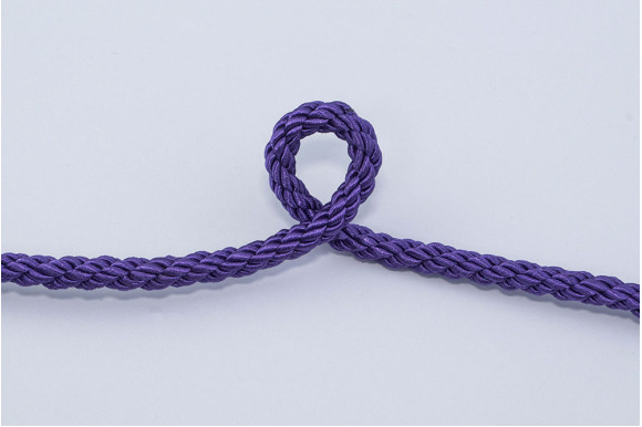 Шнур декоративний фіолетовий 8 мм