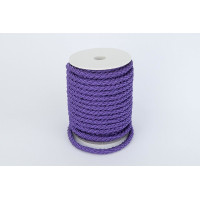 Шнур декоративний фіолетовий 8 мм