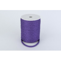 Шнур декоративний фіолетовий 6 мм