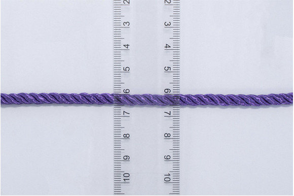 Шнур декоративний фіолетовий 5 мм
