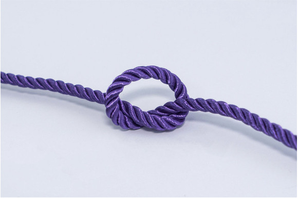 Шнур декоративний фіолетовий 5 мм