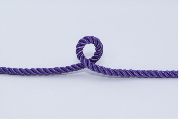 Шнур декоративний фіолетовий 5 мм