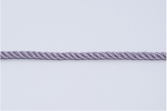 Шнур декоративный пепельно-сиреневый 6 мм