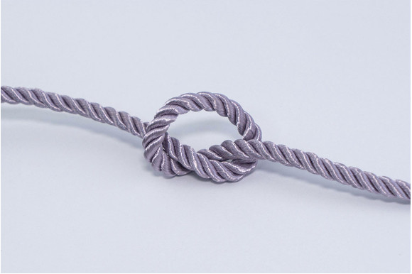 Шнур декоративный пепельно-сиреневый 6 мм