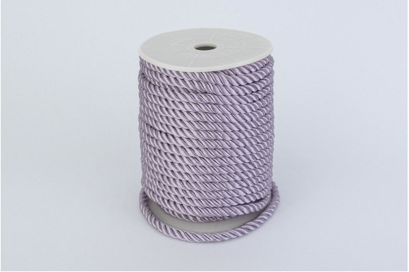 Шнур декоративный пепельно-сиреневый 6 мм