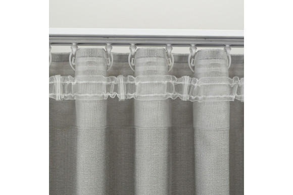 Тесьма фальшлюверсная под крючки LFL-10-990 с фиксацией складки 1:2