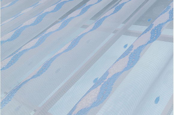 Тюль Norel F-110 голубая отрез 3.45 метров