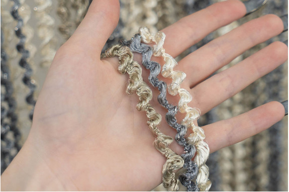 Штори-нитки веселка спіраль з люрексом SNC-8869 Штори-нитки веселка спіраль з люрексом SNC-8869