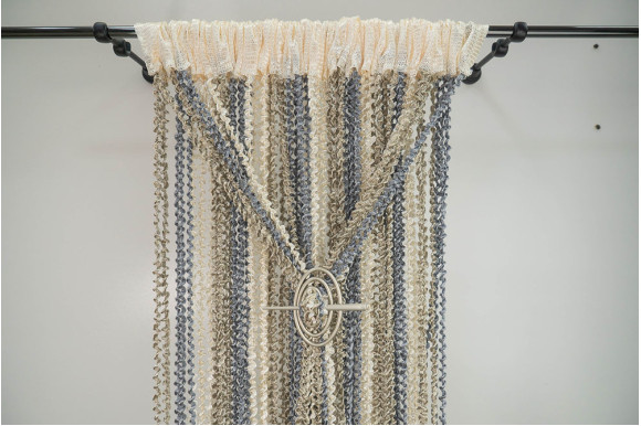 Штори-нитки веселка спіраль з люрексом SNC-8869 Штори-нитки веселка спіраль з люрексом SNC-8869