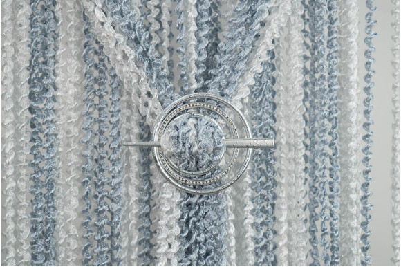 Шторы-нити радуга спираль с люрексом SNC-8870