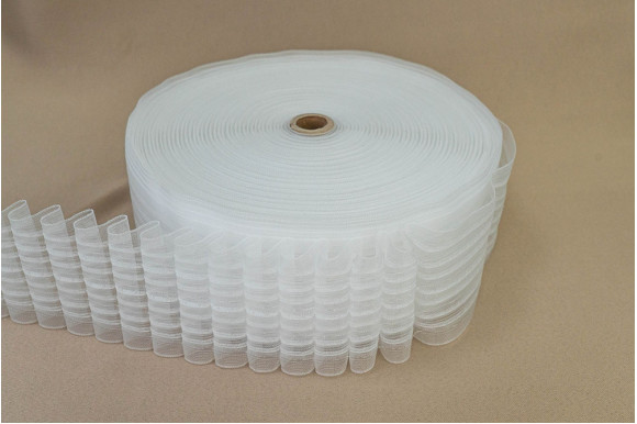 Тесьма для штор органза LOK-10 (карандаш) 8-ми рядная кс-1:2