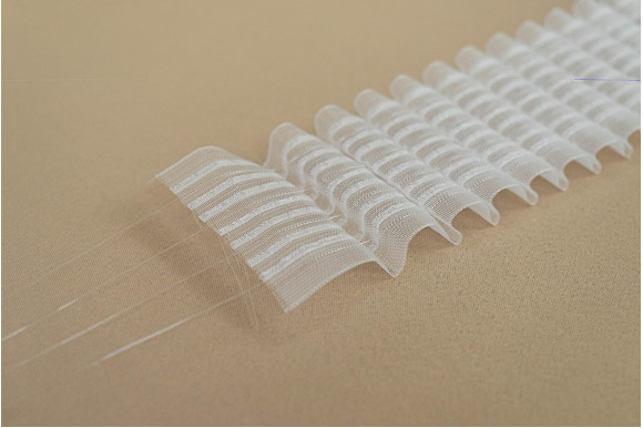 Тесьма для штор органза LOK-10 (карандаш) 8-ми рядная кс-1:2