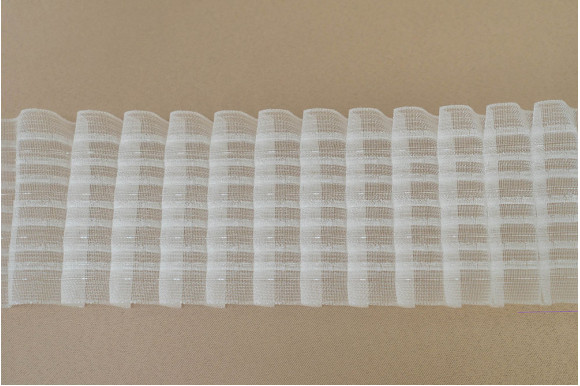 Тесьма для штор органза LOK-10 (карандаш) 8-ми рядная кс-1:2