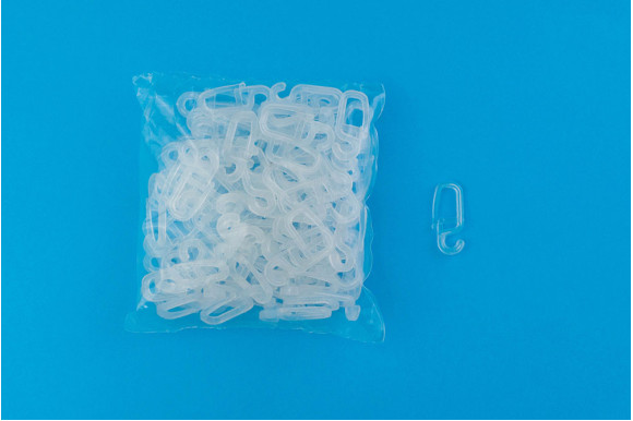 Крючки для карниза на кольцо №4 прозрачный