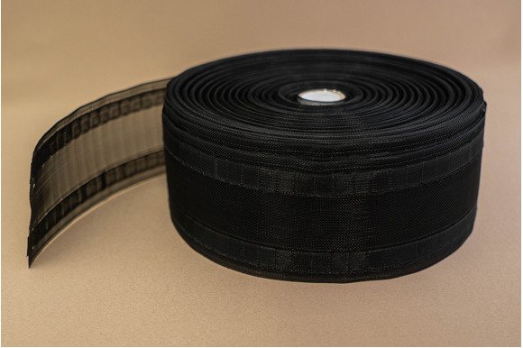 Тесьма фальшлюверсная под крючки LFL-8 черная