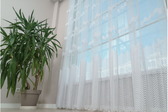 Тюль фатин Angela TFV-750 отрез 4,8 метра