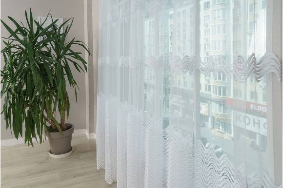 Тюль фатин Angela TFV-750 отрез 4,8 метра