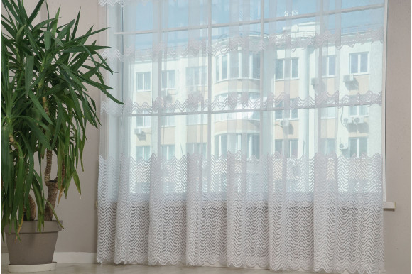 Тюль фатин Angela TFV-750 отрез 4,8 метра