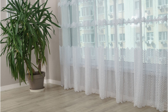 Тюль фатин Angela TFV-750 отрез 4,8 метра