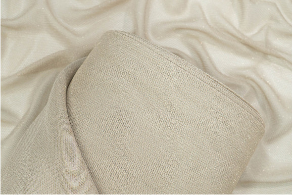 Тюль льон сітка з люрексом Helen TLL-8937