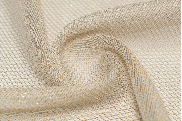 Тюль льон сітка з люрексом Helen TLL-8937