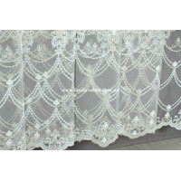 Тюль фатин з візерунком Mondeo TFU-976 відріз 2,8 метра