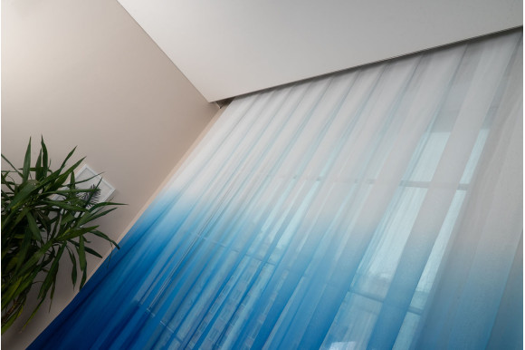 Тюль растяжка лен TRL-749 отрез 2,1 метра