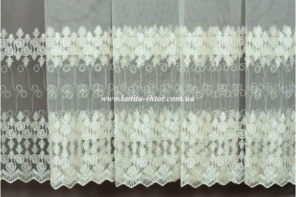 Тюль фатин с люрексом Dana TFV-1038 отрез 4 метра