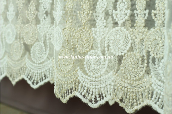 Тюль фатин с люрексом Dana TFV-1038 отрез 4 метра