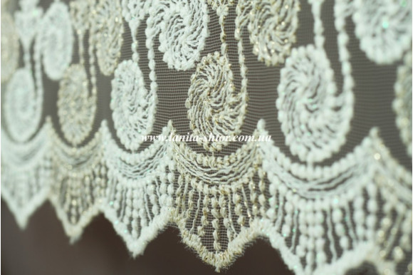 Тюль фатин с люрексом Dana TFV-1038 отрез 4 метра