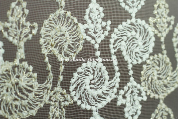 Тюль фатин с люрексом Dana TFV-1038 отрез 4 метра