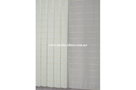 Тюль льон смужка Mistero NS-009-03 відріз 4,4 метра