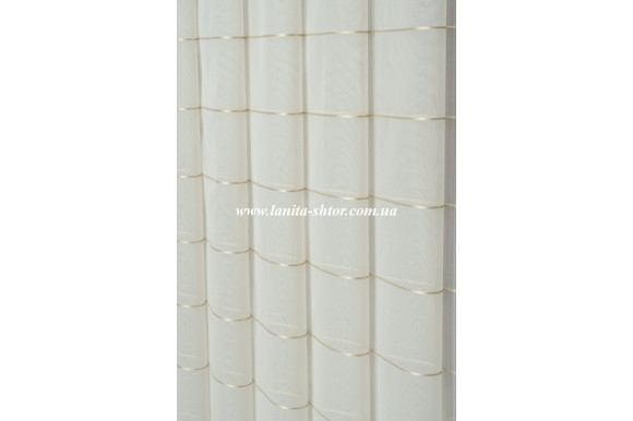 Тюль льон смужка Mistero NS-009-03 відріз 4,4 метра