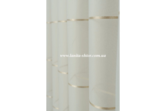 Тюль льон смужка Mistero NS-009-03 відріз 4,4 метра