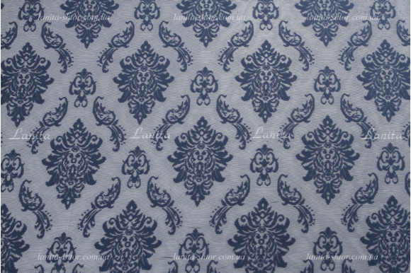 Тюль жаккард корона Woska D-24-29 отрез 3,7 метра