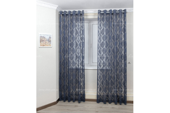 Тюль жаккард корона Woska D-24-29 отрез 3,7 метра