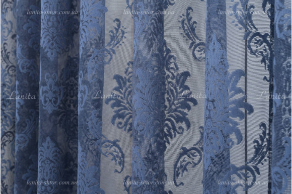 Тюль жаккард корона Woska D-24-29 отрез 3,7 метра