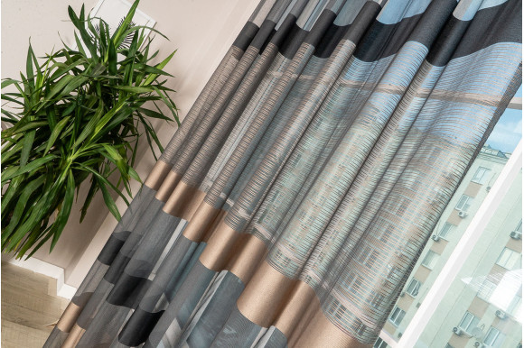 Тюль лен-фатин Ohara 5409 отрез 3 метра