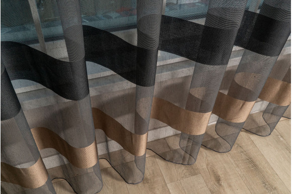 Тюль лен-фатин Ohara 5409 отрез 3 метра