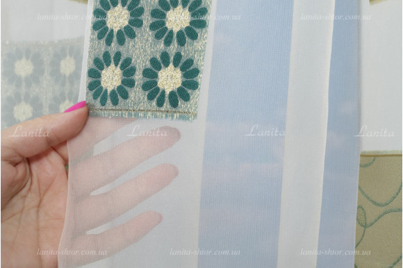 Тюль органза Mexx TOG2-7739 отрез 4,7 метра