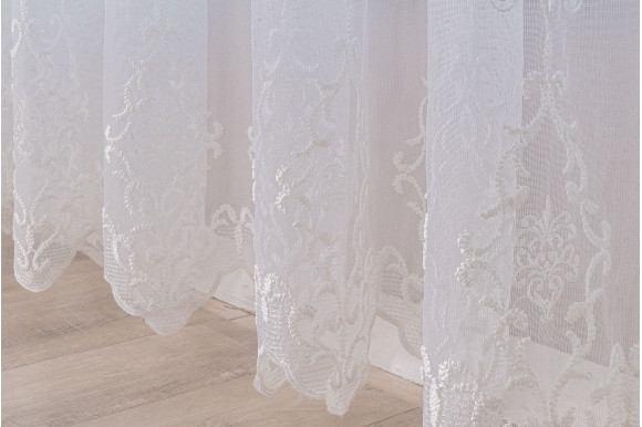 Тюль фатин корона 9604-08 отрез 2,9 метра