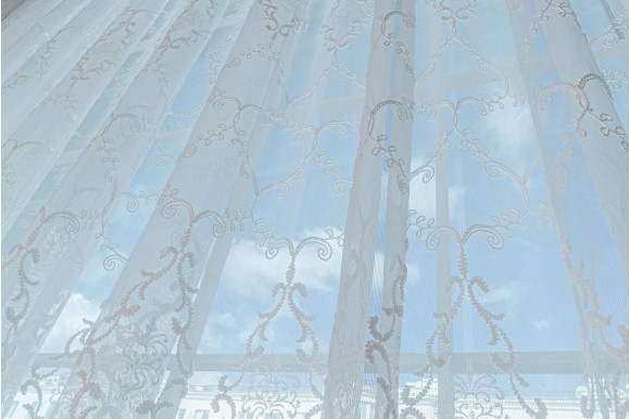 Тюль фатин корона 9604-08 отрез 2,9 метра