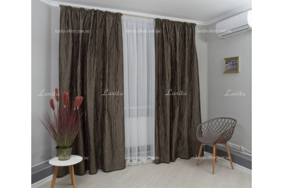 Шторы плиссе парча Mexx SPH-1383 отрез 3,65 метра