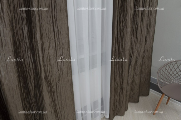 Шторы плиссе парча Mexx SPH-1383 отрез 3,65 метра