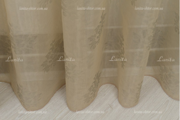 Тюль органза оттиск Mexx TOG-1418 отрез 3,7 метра