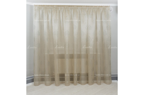 Тюль органза оттиск Mexx TOG-1418 отрез 3,7 метра