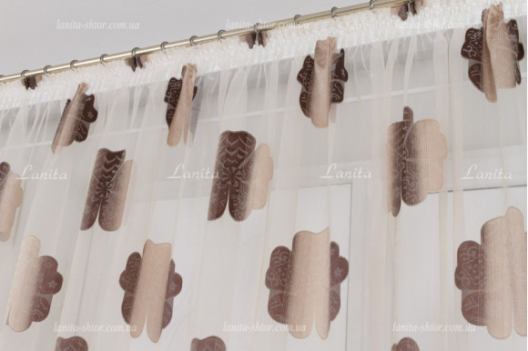 Тюль органза Mexx TOG3-1434 отрез 5,3 метра